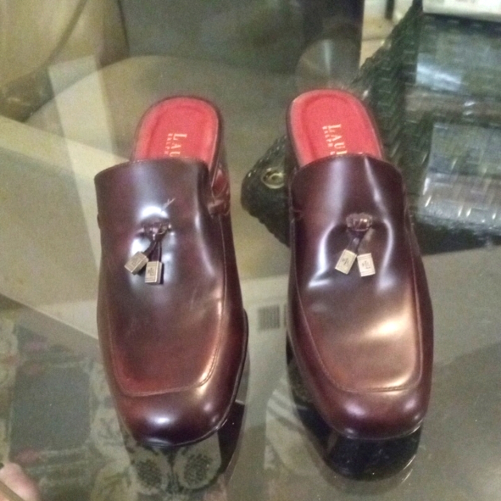 Lauren Ralph Lauren Brown LeatherWomens Loafers New